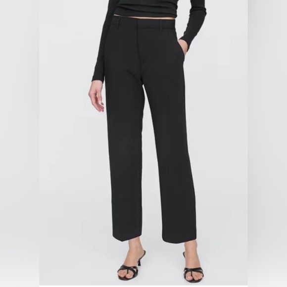 NWT! GAP Black Mid Rise Easy Straight-Leg Pants - Multiple Sizes 🔹 - Picture 4 of 10
